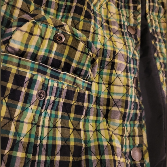 Christopher and banks, Vest, size small, green and blue plaid. - Picture 2 of 10